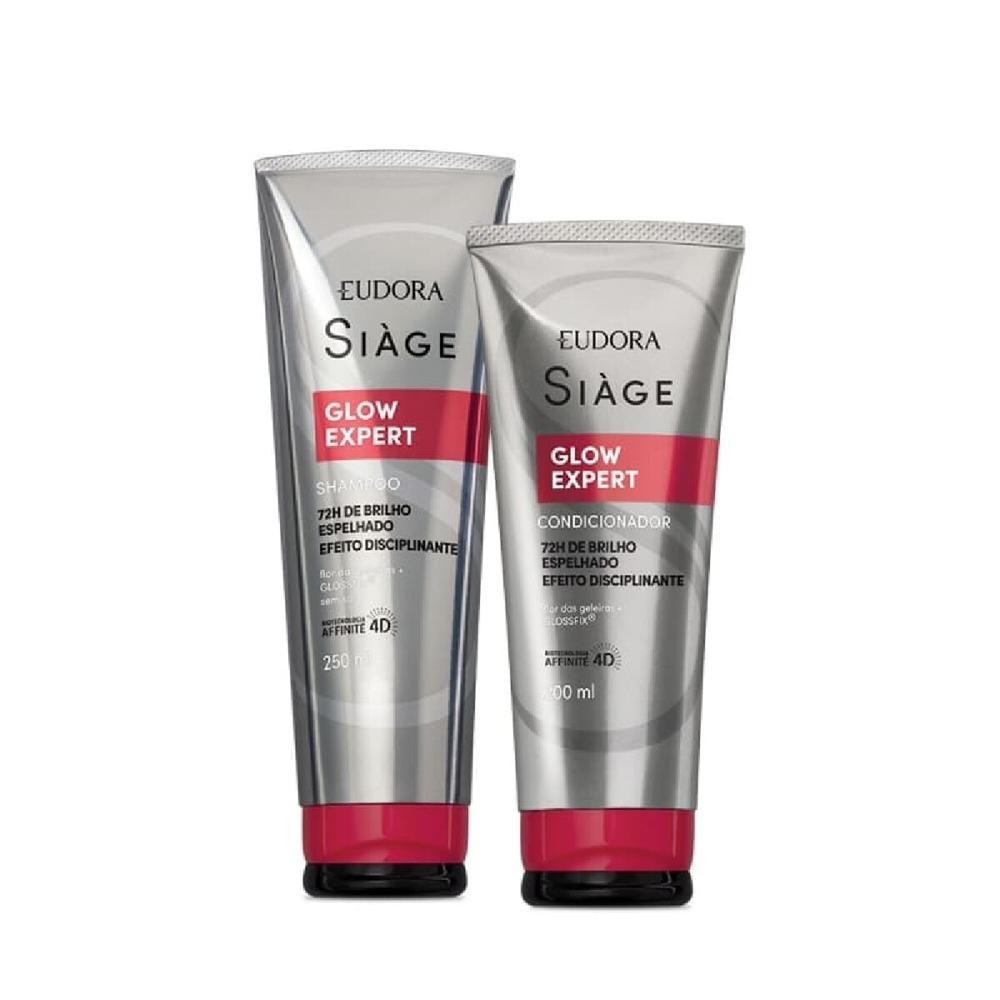 Kit Shampoo 250ml + Condicionador 200ml Siage Glow Expert