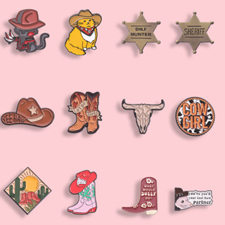 Desenho Animado " Creative Western Cowboy Style Series " Broche De Esmalte Acessórios De Moda Bolsa Escolar Crachá Presente Para Amigos em Oferta na Shopee