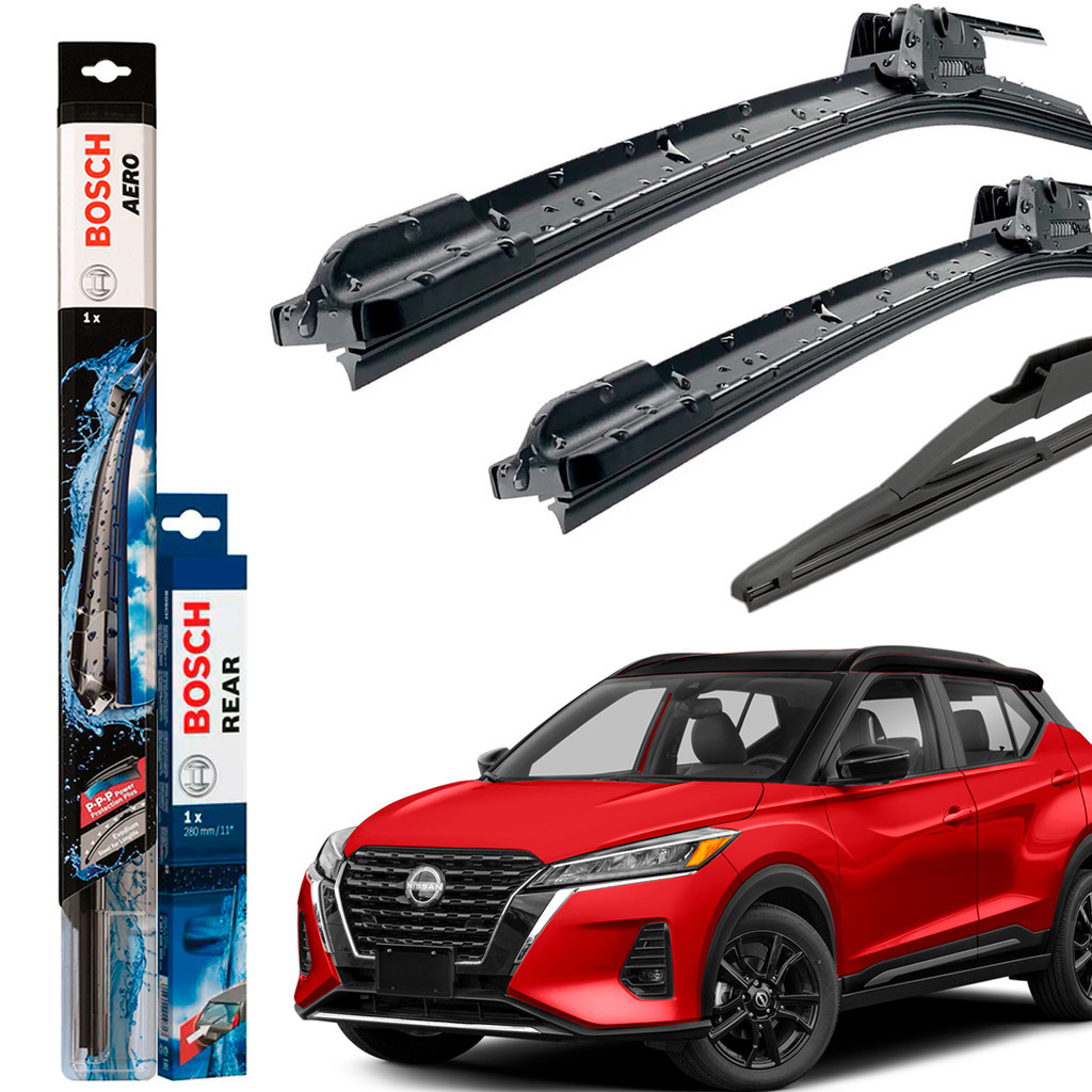 Par De Palheta Limpador De Parabrisa Dianteiro Kicks 2017 Até 2022- Original Bosch em Oferta na Shopee