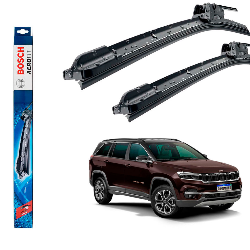 Kit Palheta Dianteira Commander 2021 2022 2023 Limpador De Parabrisa Original Bosch em Oferta na Shopee