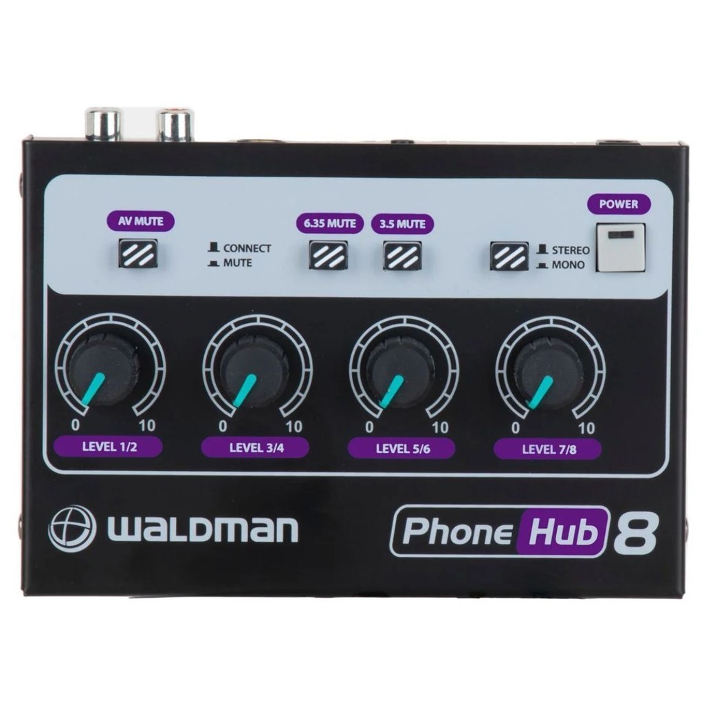 Amplificador de Fone de Ouvido 8 Canais Waldman PH-8
