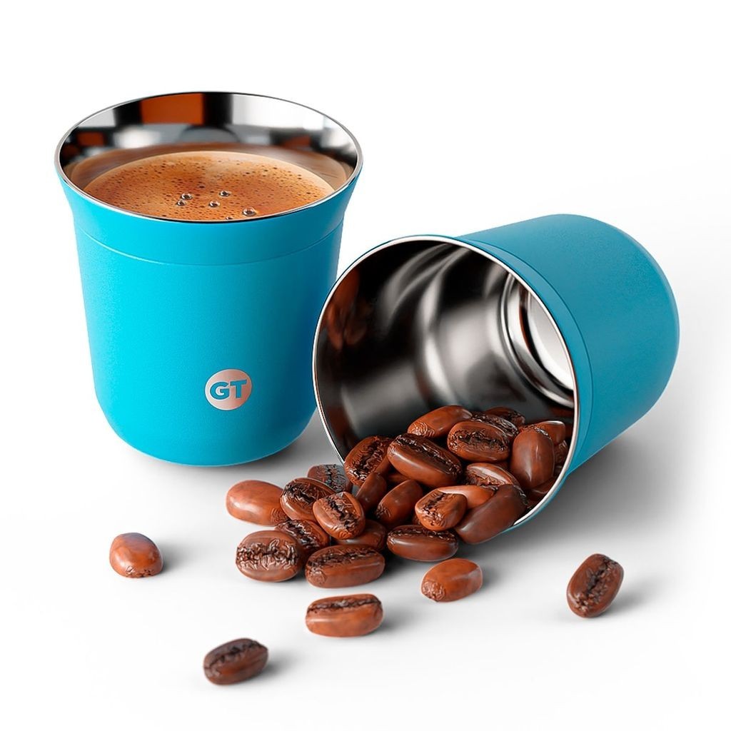 Copo Térmico Goldentec GT Espresso 150ml Verde - Home & Living