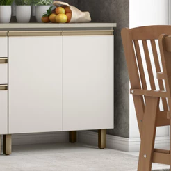 Balcão de Cozinha 80 Cm 2 Portas Connect Henn