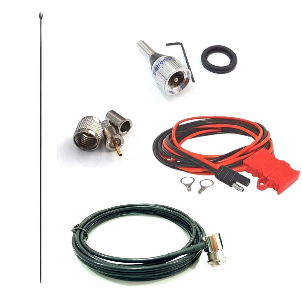 KIT INSTALAÇÃO DE RADIO VHF EM200 EM400 GM300 DEM300 DEM400