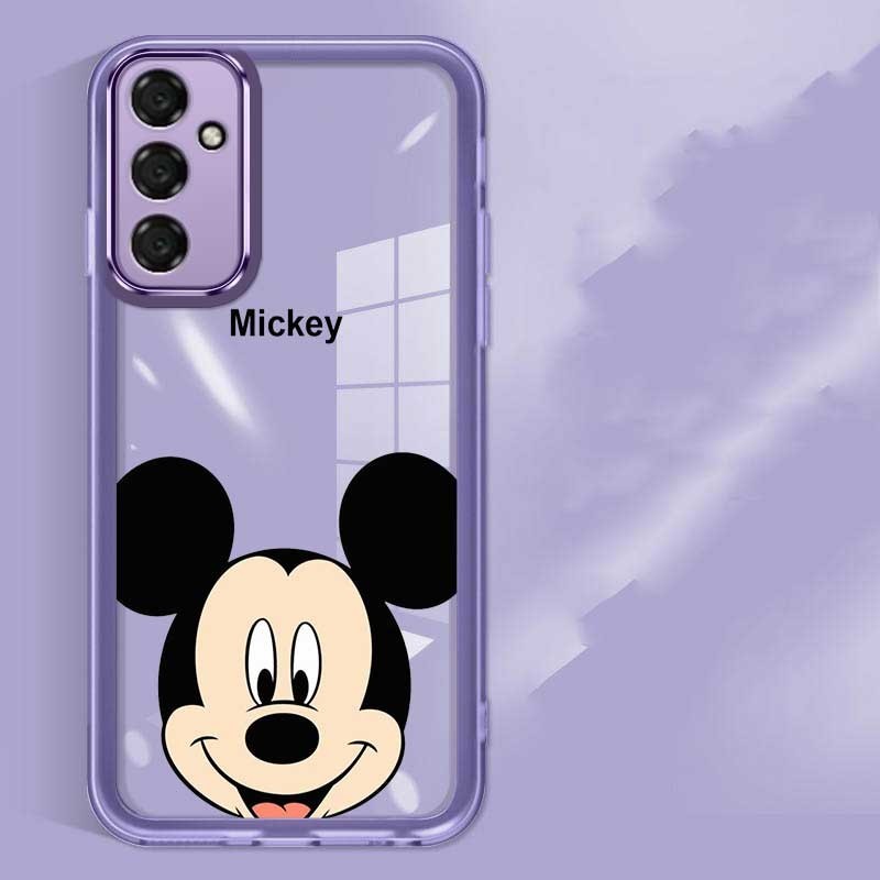 Samsung Galaxy M35 5G M 35 Protetor De Câmera Candy Transparente Mickey Mouse De Silicone Macio Capa De Cartoon Para Telefone