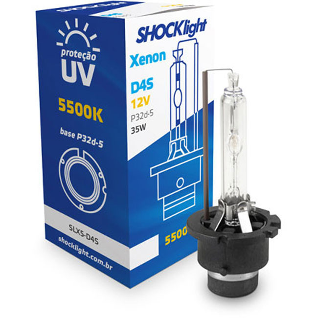 Lâmpada Shocklight Xenon D4s 5500k 35w 12v Luz Branca