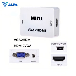 Adaptador mini conversor de video Vga para Hdmi 1080p Vga2hdmi,Hdmi2vga em Oferta na Shopee