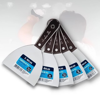 Espátula Aço Cromado Cabo Plástico Multiuso Vários Tamanhos Cozinha Culinária Obras Pintura Raspar em Oferta na Shopee