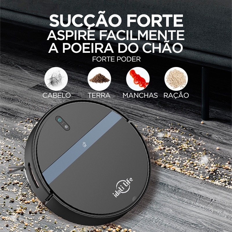 Aspirador de Pó Robô Inteligente Idali LIFE com Sensores Anti-queda — foto 3