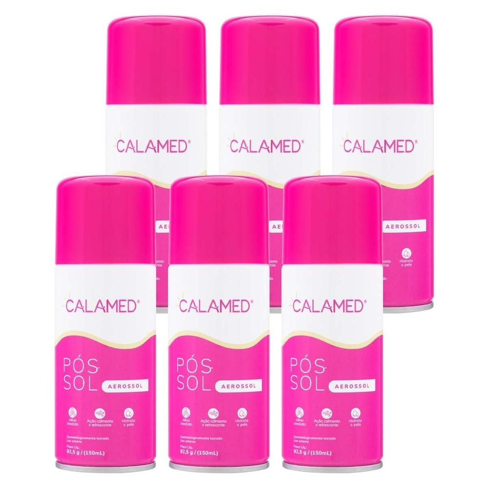 Kit 6 Unidades Calamed Aerossol 150 ml em Oferta na Shopee