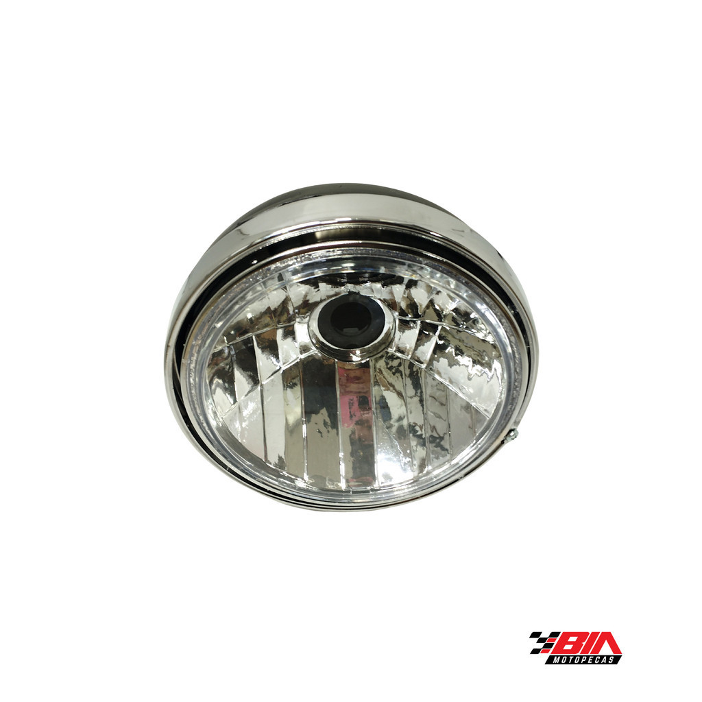 Farol Fazer 250 Aro Cromado e Carcaças Painel 2007 2008 2009 Superior Aro Metal Preto — imagem 2 de 2