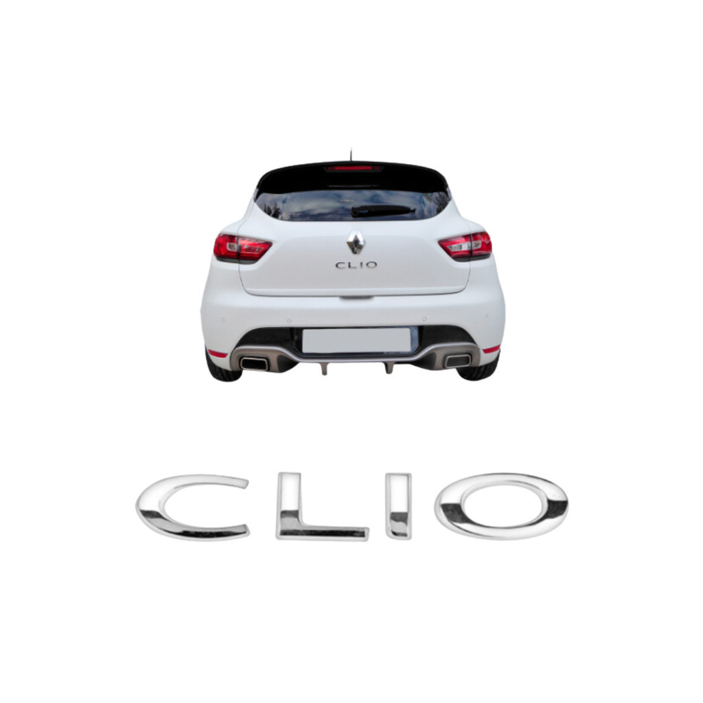Emblema Letreiro CLIO Cromado Clio 2013 a 2016