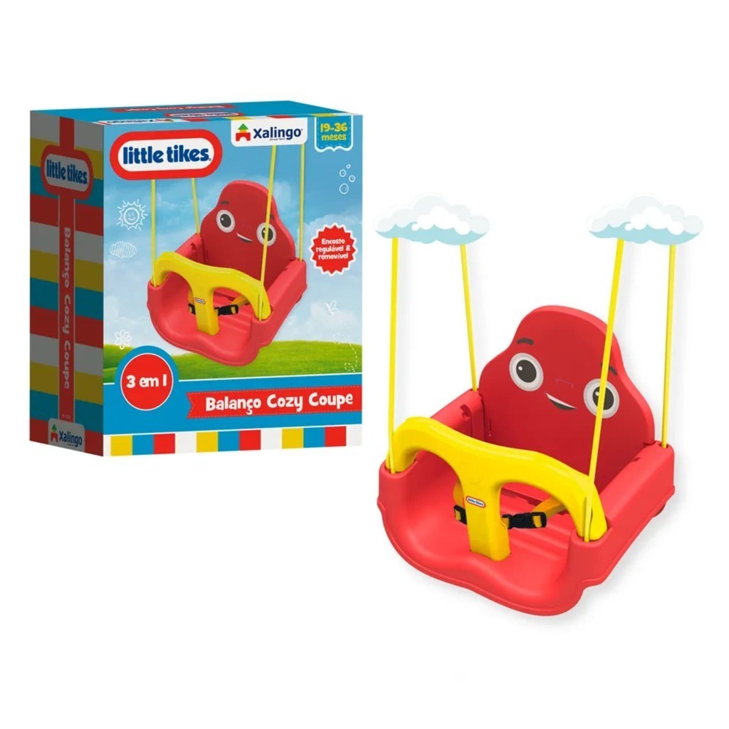 Balanço Infantil Plástico Cozy Coupe Little Tikes para Crianças Peso Máximo até 23Kg Xalingo - 59121