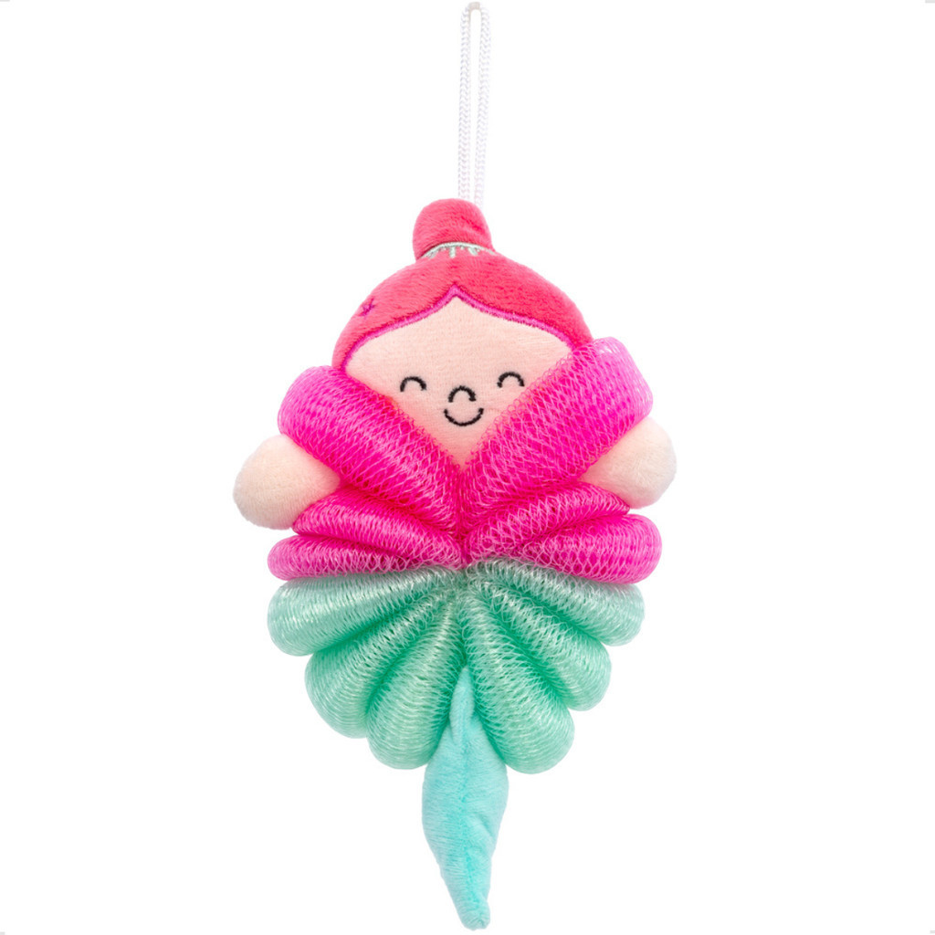 Esponja Banho Infantil Sereia Macia Buchinha Rosa Buba Hora banheira Marinho Esponjinha Menina