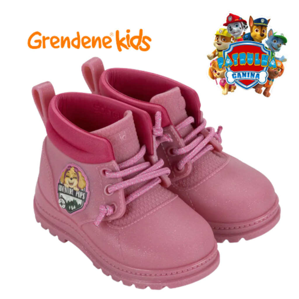 Galocha de Bebê Rosa Patrulha Canina Adventure Pups menina Grendene Kids