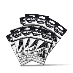 10 UN AROMATIZANTE AUTOMOTIVO MON BLACK CRYSTAL AREON
