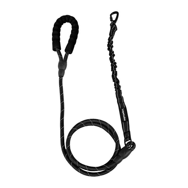 Guia para Cachorros Lopetudos TrailRope1, 1.8m, Preto, LP-GTR-18BK