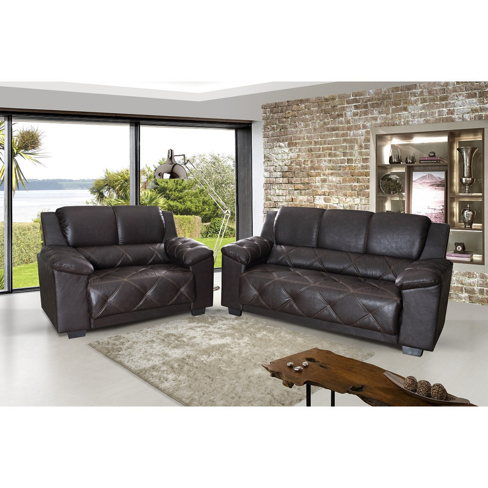 Conjunto Bahamas Sofá 2 e 3 Lugares Assento em Espuma D23 Hellen em Oferta na Shopee