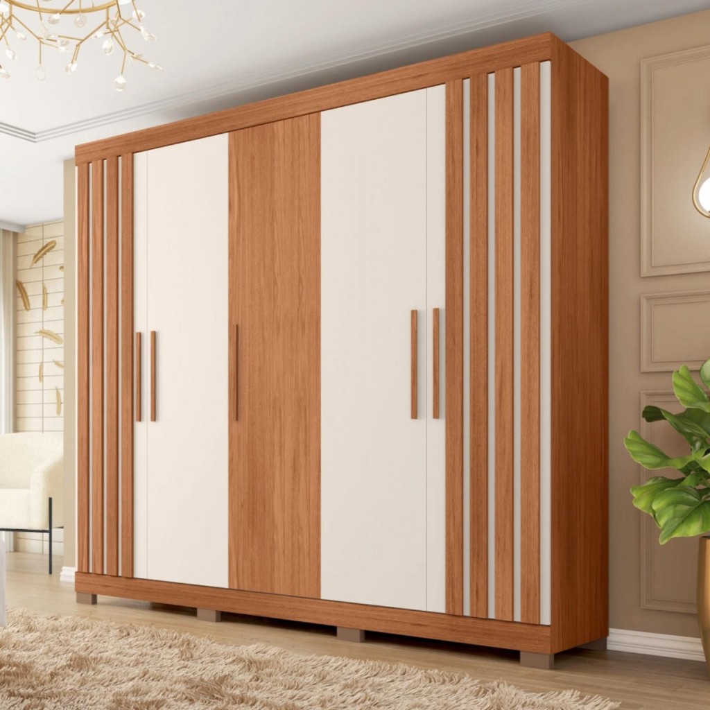 Guarda Roupa Casal Sophia 5 Portas 2 Gavetas - Home & Living