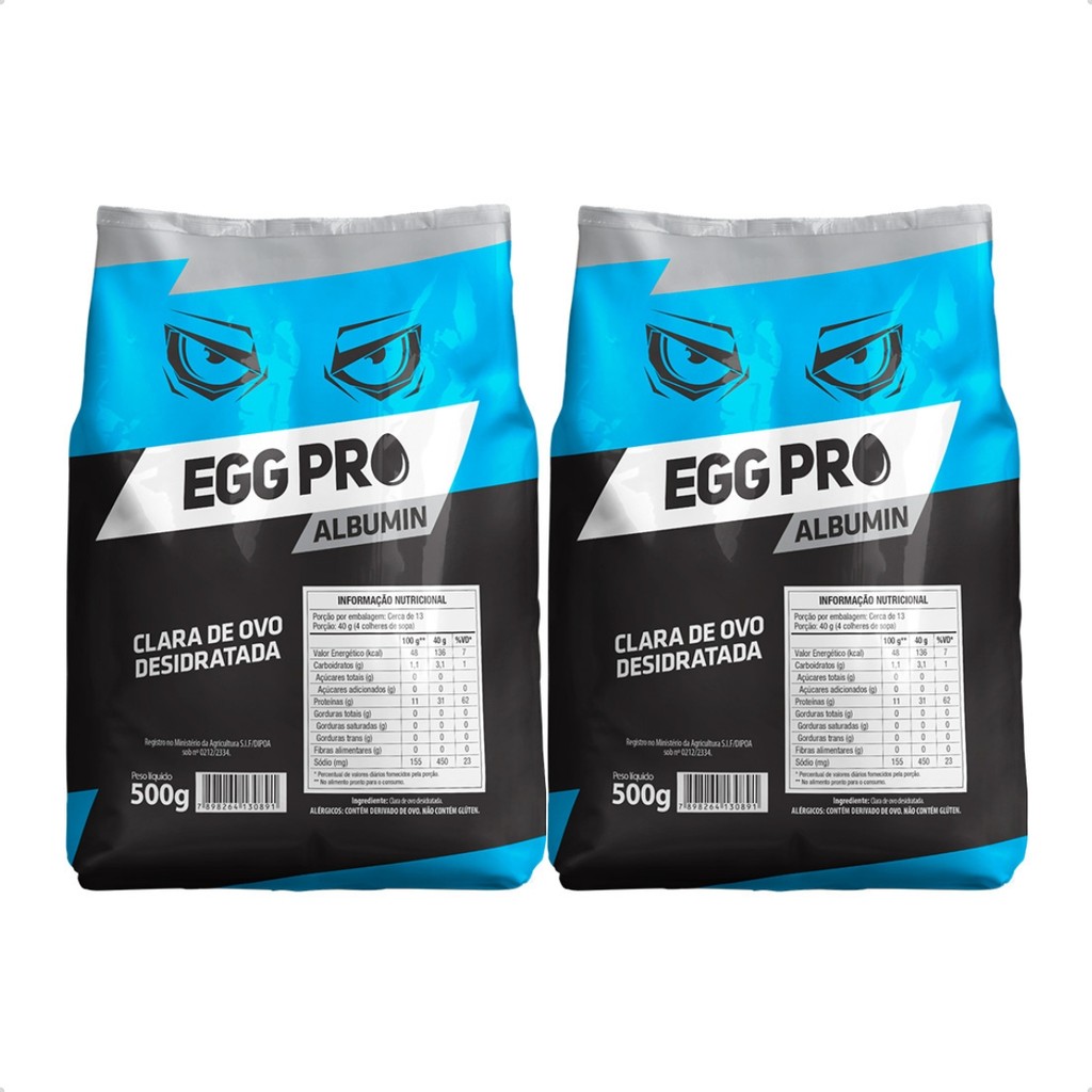 Kit 2x Albumina Desidratada 1kg Sabor Natural  Em Pó Suplemento Muscular Proteína Pura em Oferta na Shopee