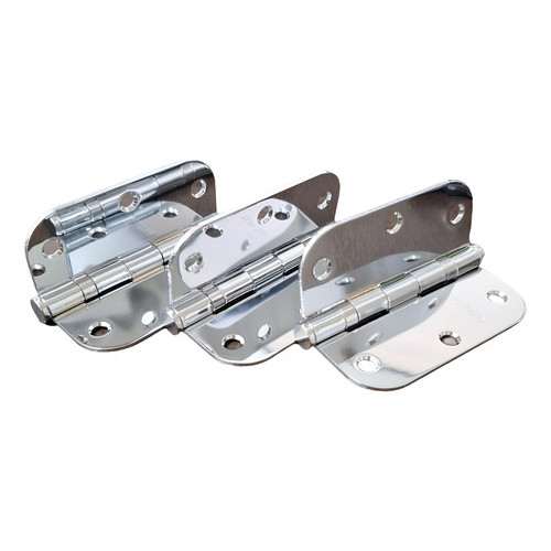 Kit 3 Dobradiça Inox Polido Cromo Fronti