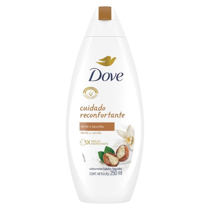 Sabonete Líquido Dove Karité & Baunilha 250ml em Oferta na Shopee