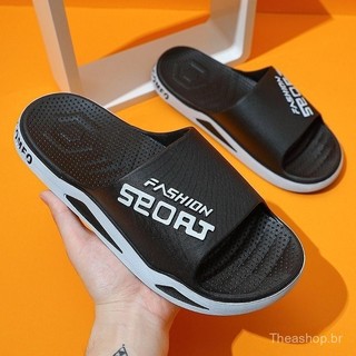 Chinelo De Praia De Luxo Antiderrapante Unissex Com Design De Alfabeto