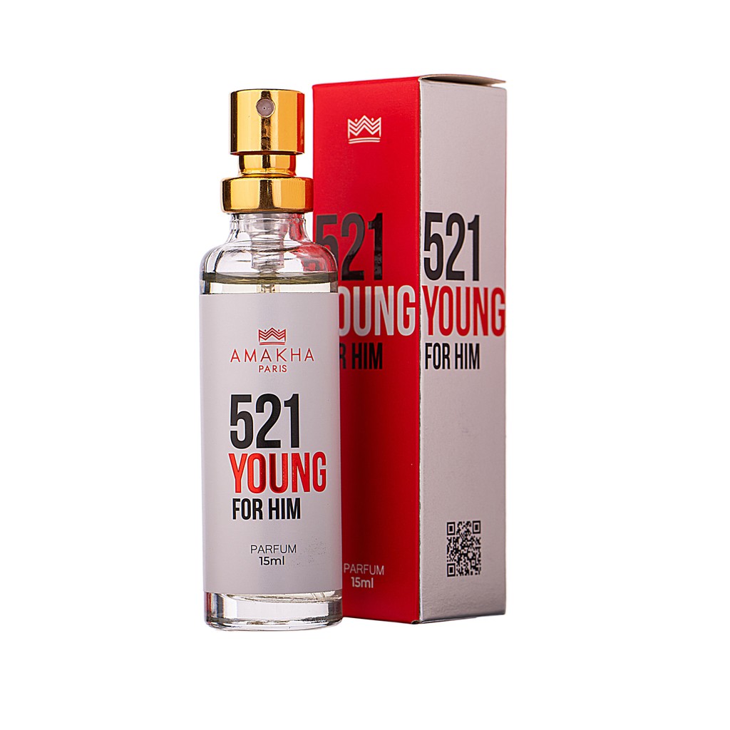 Deo Colônia Masculino 521 Young for Him 15ml - Amakha Paris em Oferta na Shopee