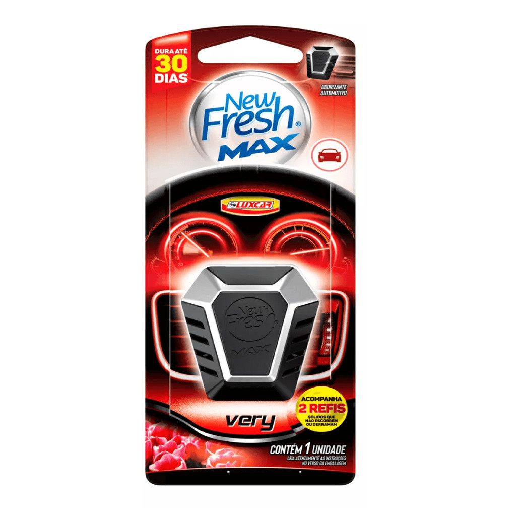 Cheirinho Automotivo New Fresh Max Refil Carro Luxcar Very