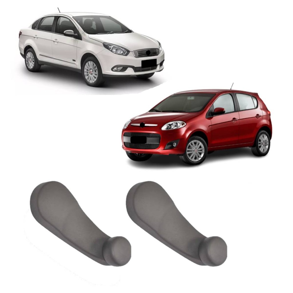 Par Manivela Vidro Da Porta Grand Siena/ Novo Palio/ Strada/ Uno Vivace em Oferta na Shopee