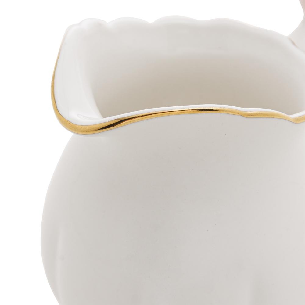 Leiteira Wolff Birds de Porcelana Branco 230ml em Oferta na Shopee