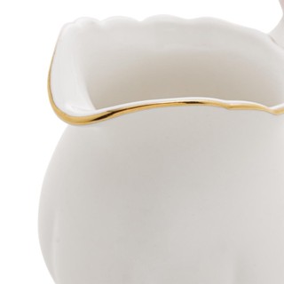 Leiteira Wolff Birds de Porcelana Branco 230ml em Oferta na Shopee