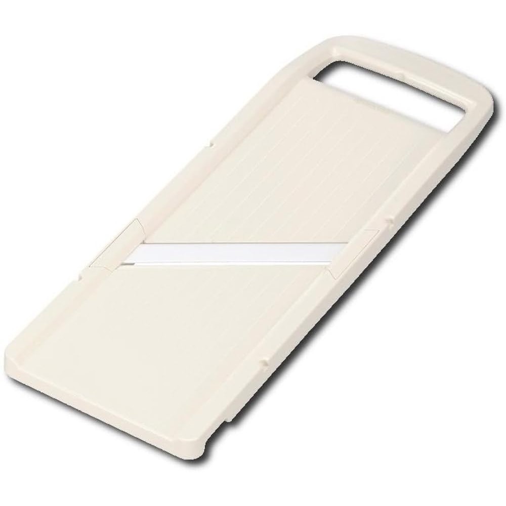 Kyocera Wide Blade Thin Slicer, Made in Japan, Integrated Protector, Space-Saving, Ceramic, Rust-Free, Sanitary Bleach S
