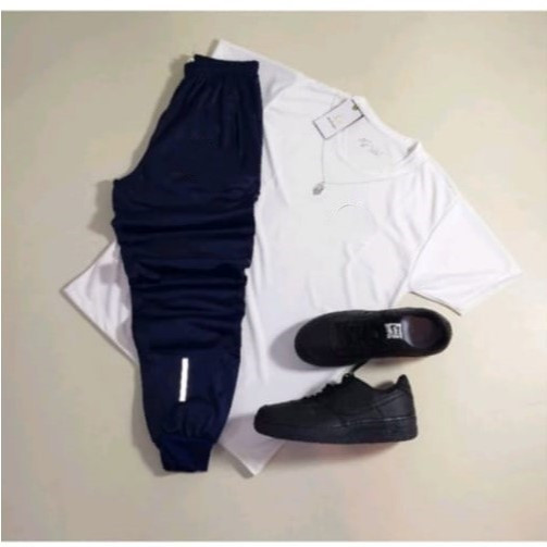 CALÇA JOGGER + CAMISA MASCULINO SIMBOLO REFLETIVEL DRI-FIT ESPORTIVO ADULTO DIRETO DE FABRICA OUTONO INVERNO