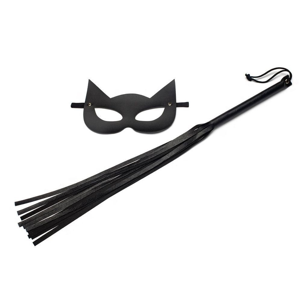Kit Mascara Mulher Gato com Chicotinho Ideal para Festas, Cosplay e Eventos Temáticos