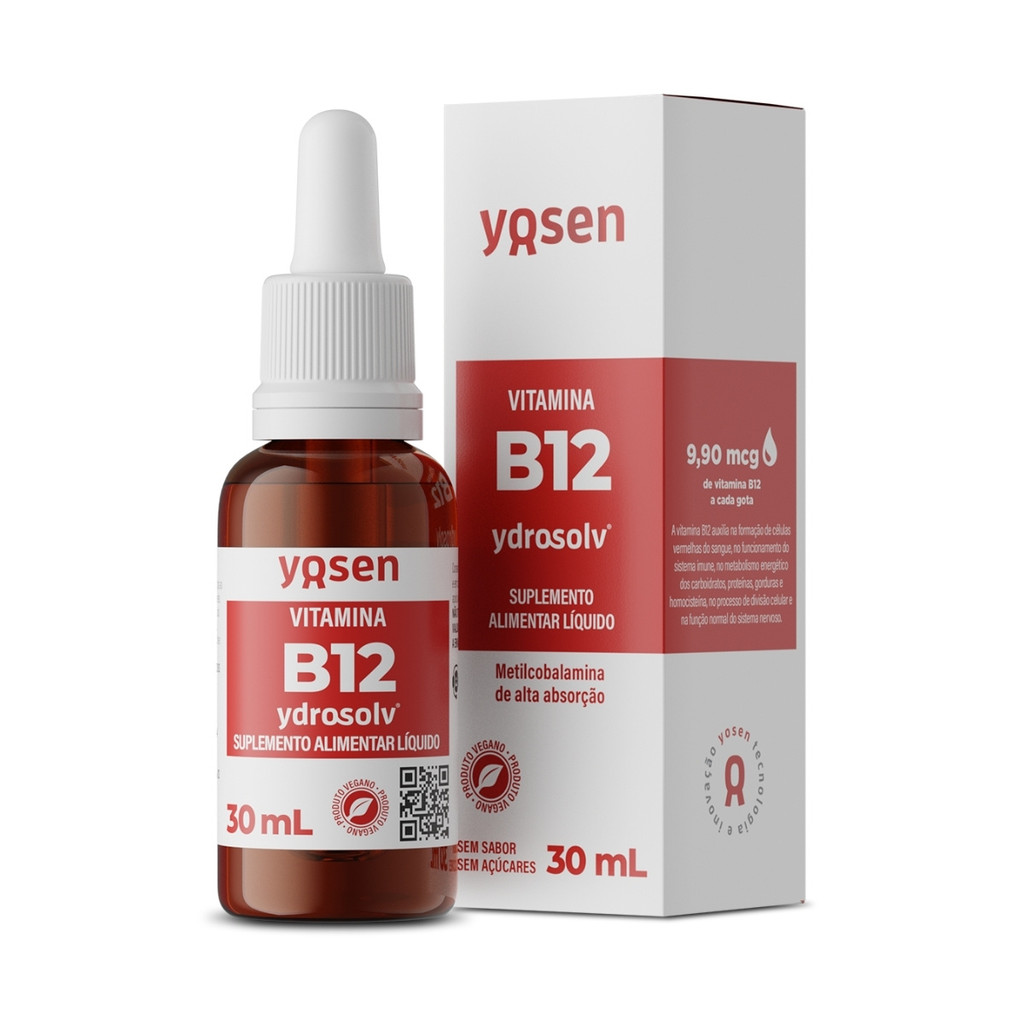 Vitamina B12 Ydrosolv Frasco 30ml Yosen em Oferta na Shopee