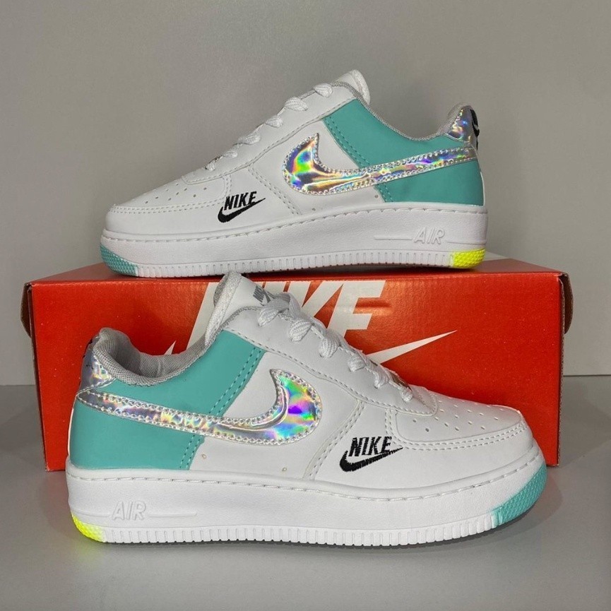 Tênis AF1 Holográfico Feminino Super Promoção