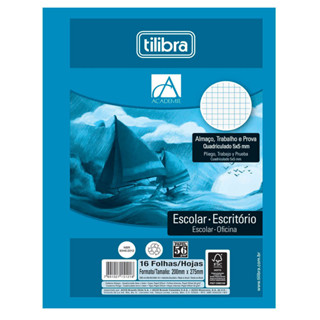 Papel almaço quadriculado 50mm X 50mm com 16 folhas Tilibra