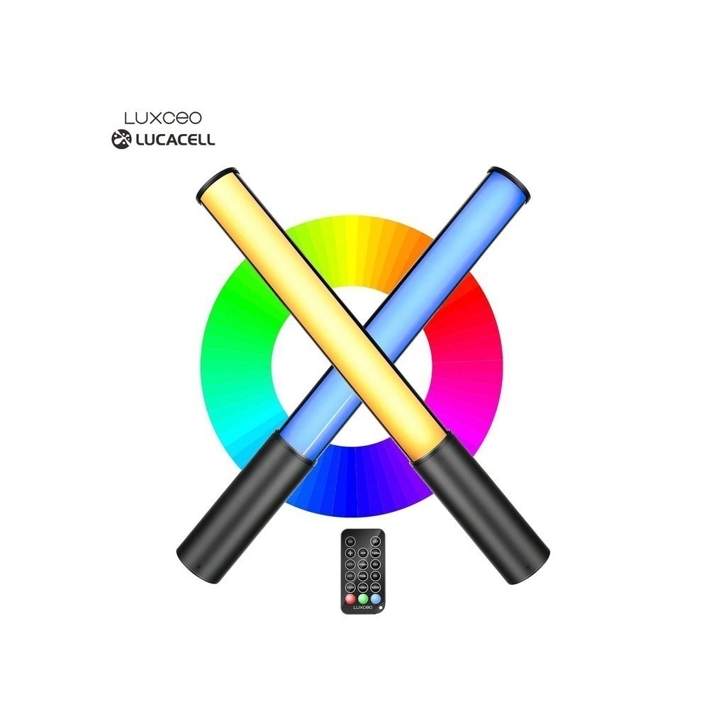 Luxceo LUCACELL p400 p400s led tubo handheld rgb vara varinha de luz 2500-6500k fotografia iluminação fill lâmpada vlog festa luz