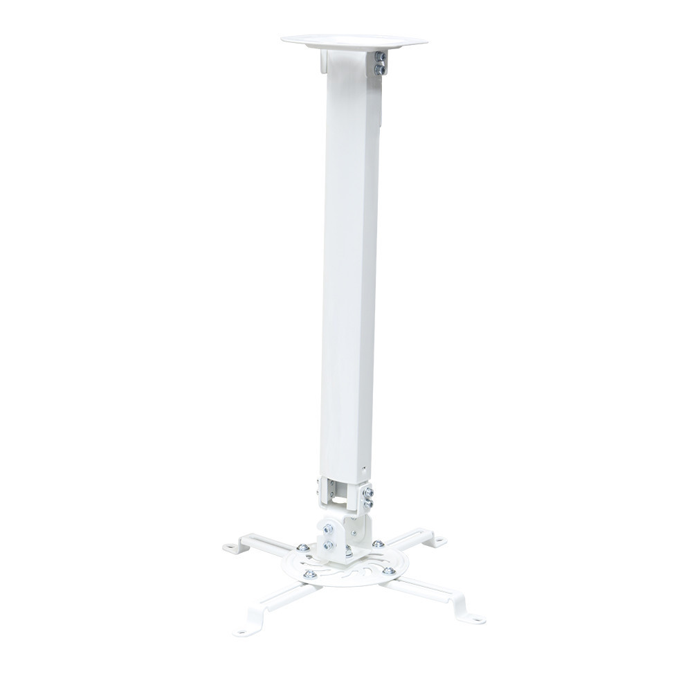 Suporte de Teto para Projetor com Extensor, Suporte Até 13,5kg, Rotação 360°, Branco, PRO1100W, ELG