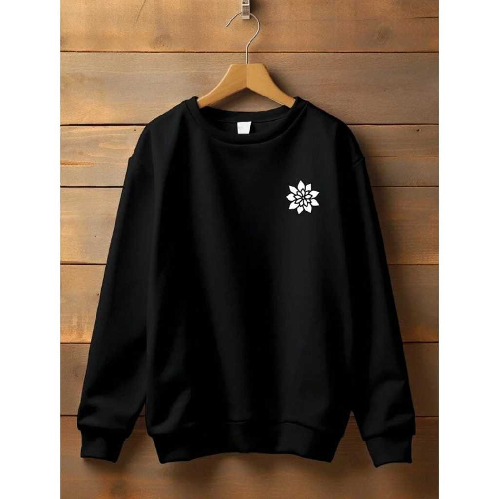 Moletom Blusa De Frio Masculina Moletom Casaco Blusão Flanelado Feminino Florido Flor Floral Streetwear