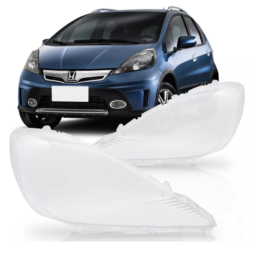 Lente Farol Principal Honda Fit 2013 2014