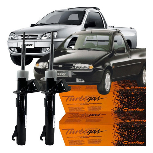 Kit Amortecedor Original Novo Cofap Ford Courier 2001 2014