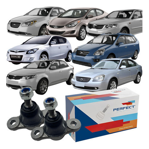 02 Pivô Bandeja Original Perfect Hyundai I30 Kia Magentis em Oferta na Shopee