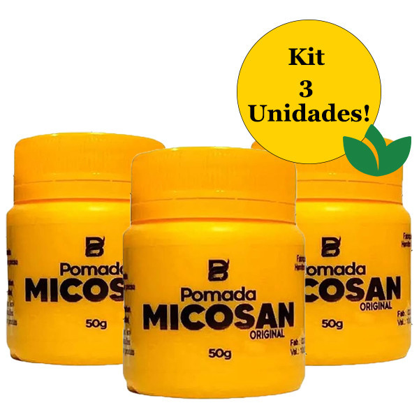 Kit 3 Unidades POMADA MICOSAN Original Baruc Cosméticos em Oferta na Shopee