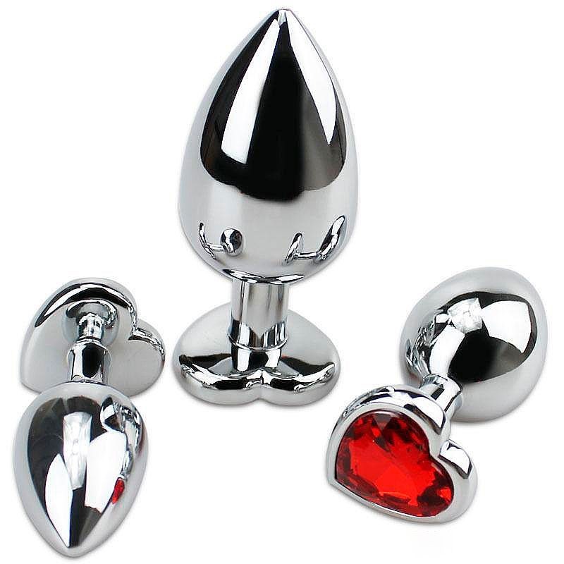 Plug Anal tamanho M Formato Coração em Oferta na Shopee