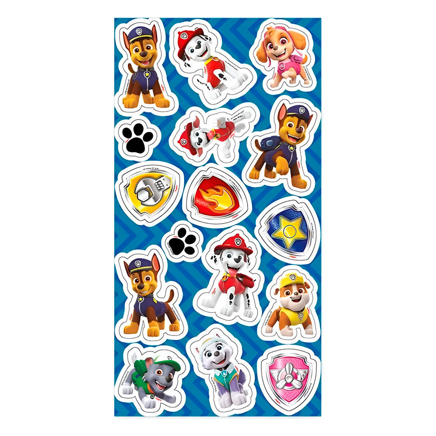 Cartela Adesiva - Patrulha Canina - 16 unidades - Regina - Rizzo