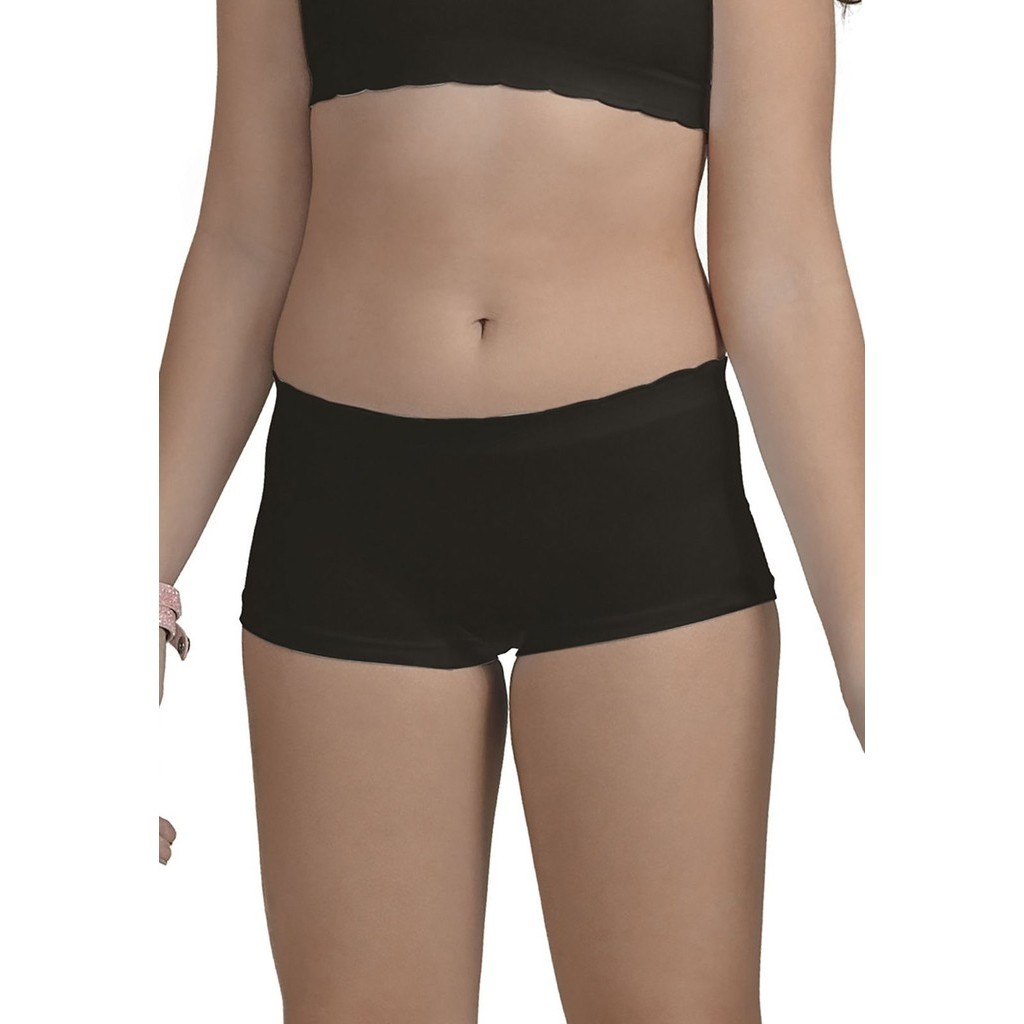 Calcinha Infantil Calça Short Menina Ultraleve DeMillus 50030 Preto