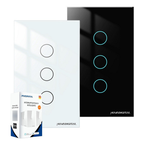 Interruptor Inteligente Wi-Fi 3 Botão LITE NOVADIGITAL em Oferta na Shopee