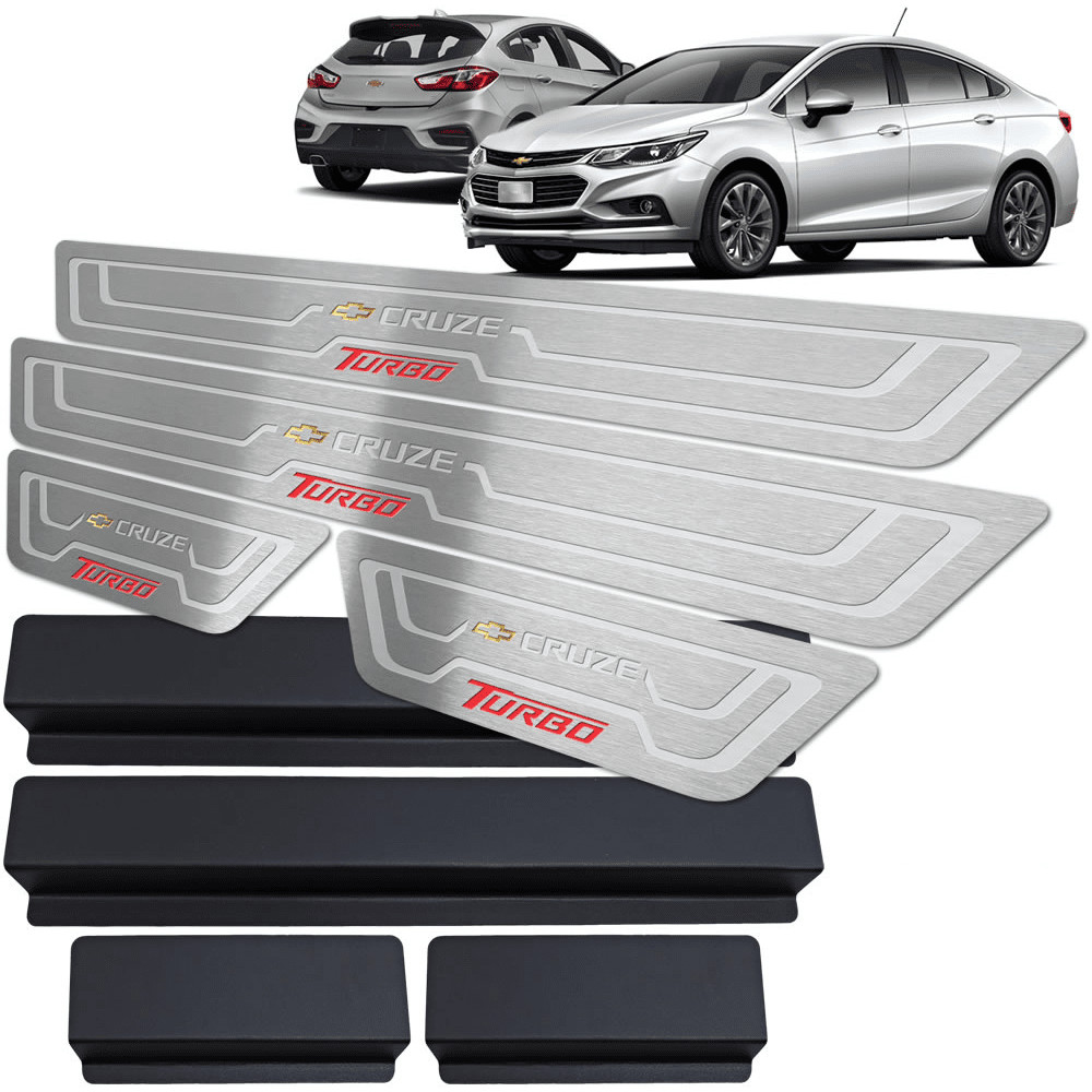 Soleira de Porta Cruze Turbo 2017/.. - Aço Inox
